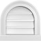 Ekena Millwork Round Top Surface Mount PVC Gable Vent: Functional, w/ 2"W x 2"P Brickmould Sill Frame, 14"W x 14"H GVPRT14X1403SF - alternate 1